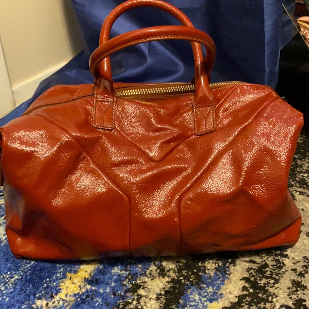 Patent leather YSL bag